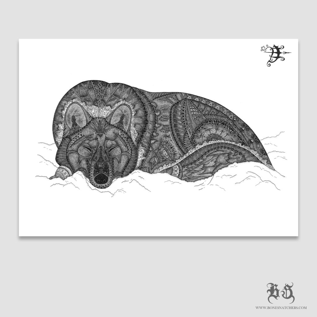Zīmējuma prints "Tranquil force"
