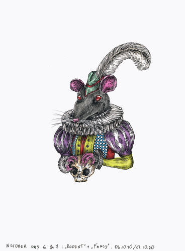 Drawing 056 - Fancy rodent