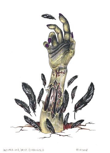 Drawing 069 - Exhausted